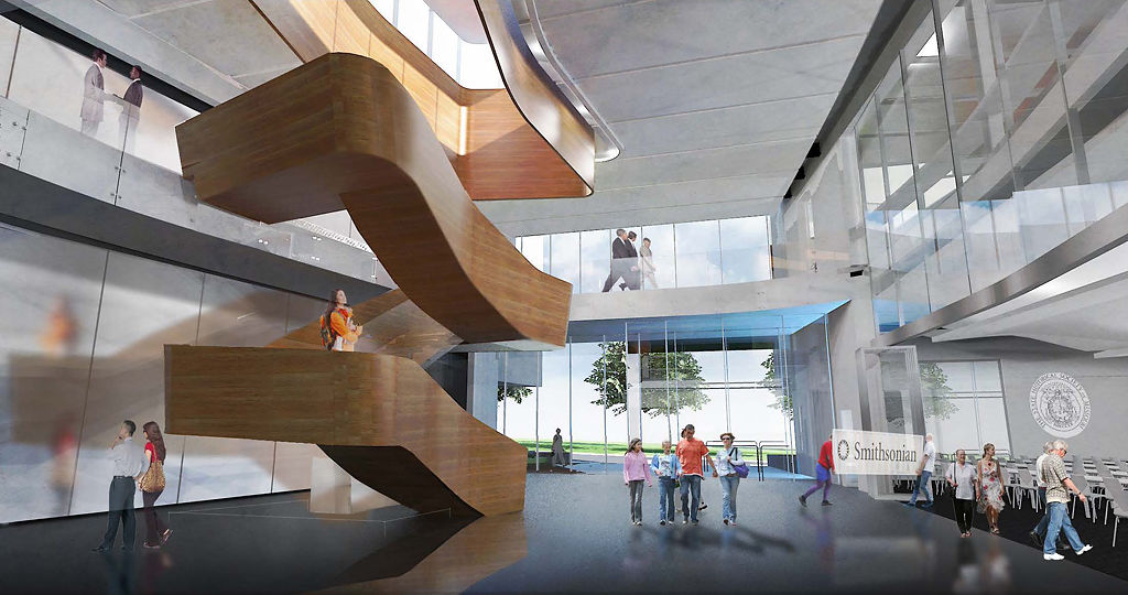 An architectural rendering of the Center for Missouri Studies